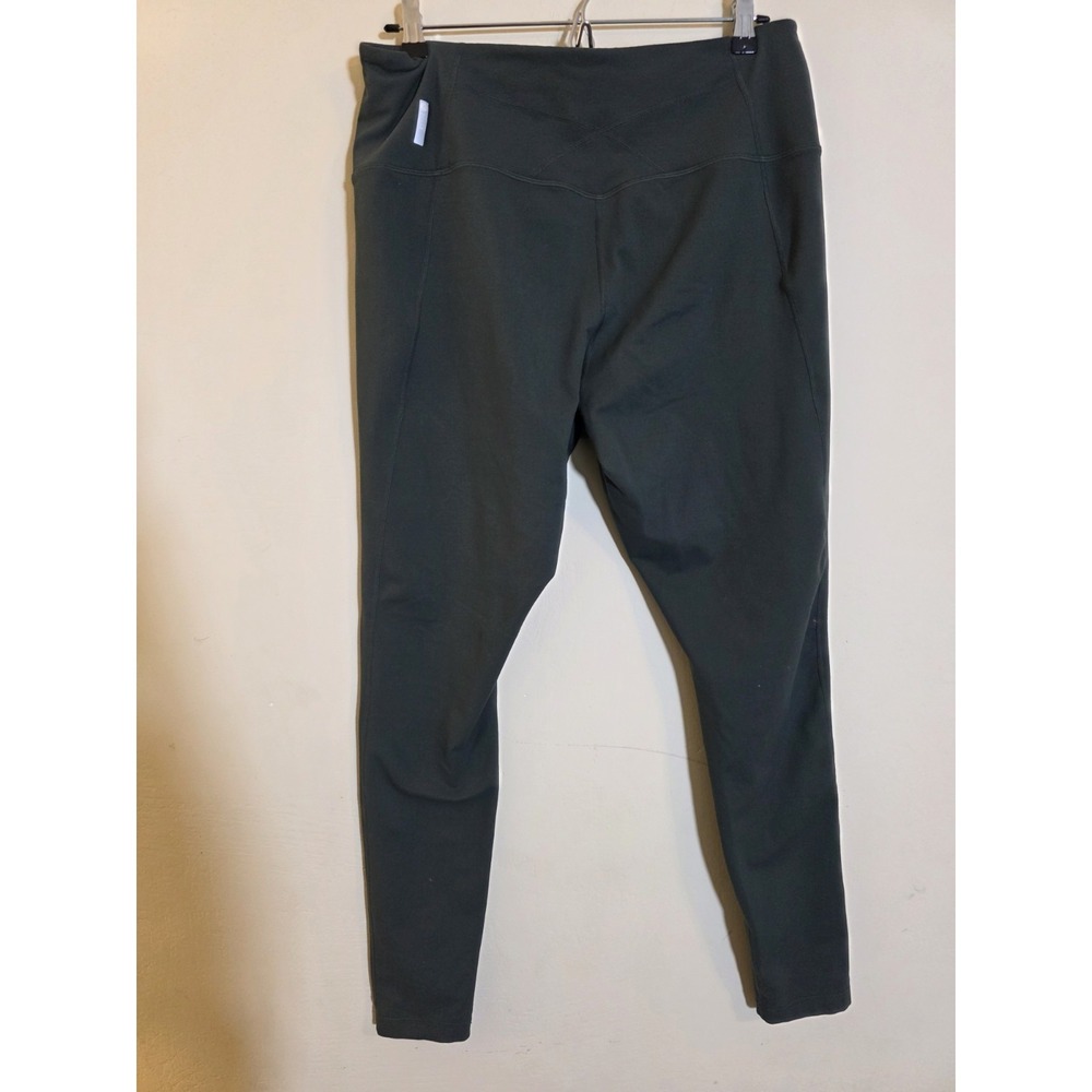 Zella Women's XL Gray Stretch High-Rise Cropped‎ Leggings Yoga Pilates Pants